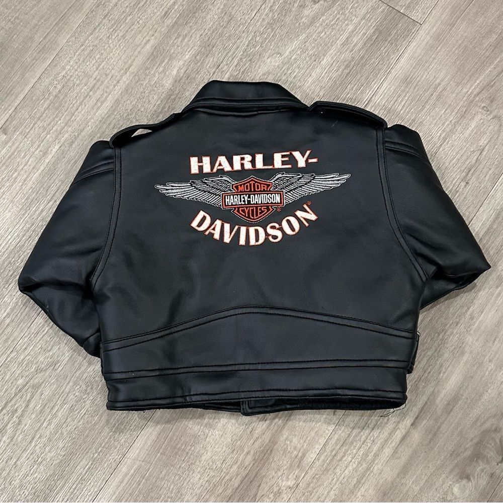Vintage Harley-Davidson Black Leather Jacket